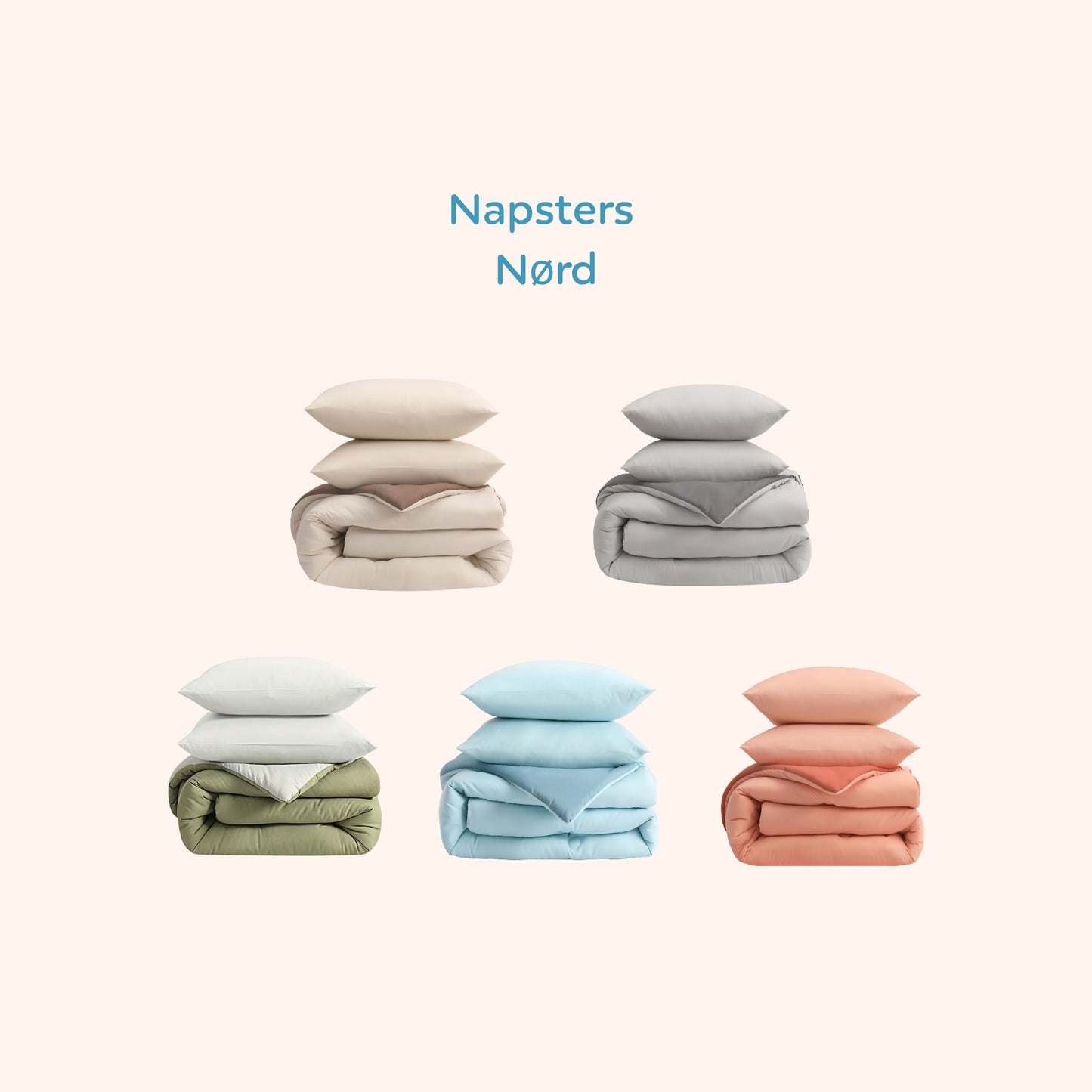 Nørd Berry Blush - Het hoesloos dekbed zonder overtrek |vaste hoes |wasbaar