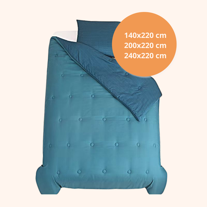 Struktur Cloud Blue - Het hoesloos dekbed zonder overtrek |vaste hoes |wasbaar