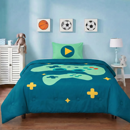 Good vibes - Game Galaxy - Het hoesloos dekbed zonder overtrek voor de kids |vaste hoes |wasbaar