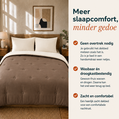 Nørd Warm Sand - Wasbaar hoesloos dekbed