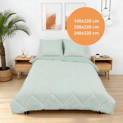 Sommarvino - Nordic Seafoam - Het hoesloos dekbed zonder overtrek |vaste hoes |wasbaar
