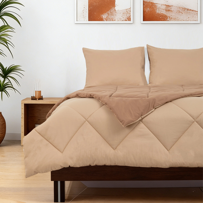 Sommarvino - Soft Mushroom - Het hoesloos dekbed zonder overtrek |vaste hoes |wasbaar