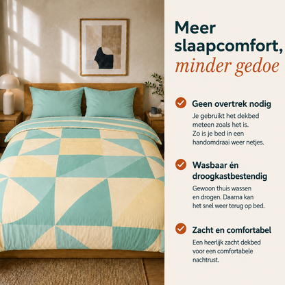 Sommardröm - Mint Calm - Wasbaar hoesloos dekbed