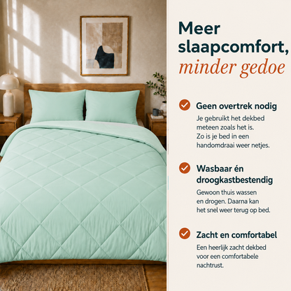 Sommarvino - Nordic Seafoam - Wasbaar hoesloos dekbed