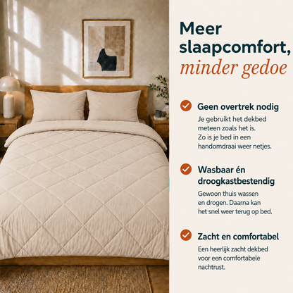 Sommarvino - Pale Linnen - Wasbaar hoesloos dekbed
