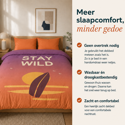 Take-it-Lazy - The Rebel Surfer - Wasbaar hoesloos dekbed