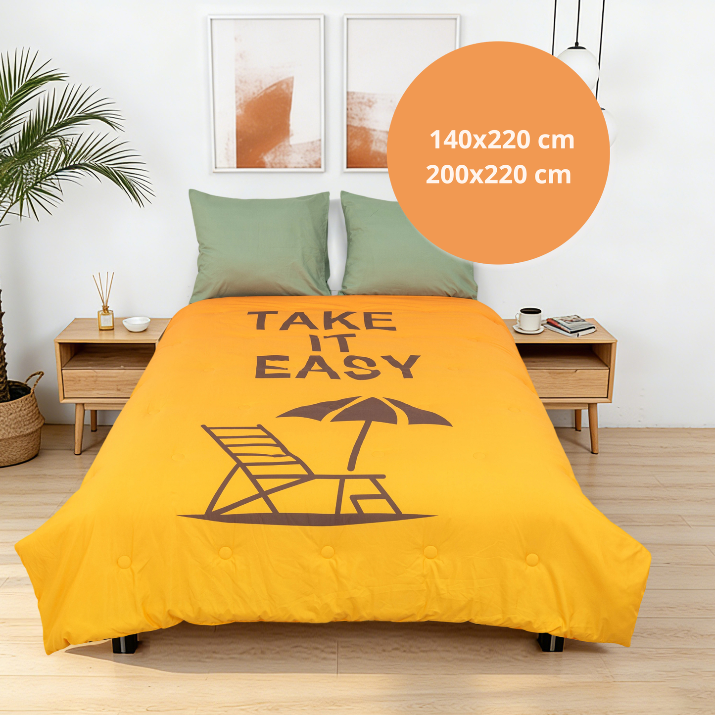Take-it-Lazy - The Lounger - Het hoesloos dekbed zonder overtrek |vaste hoes |wasbaar