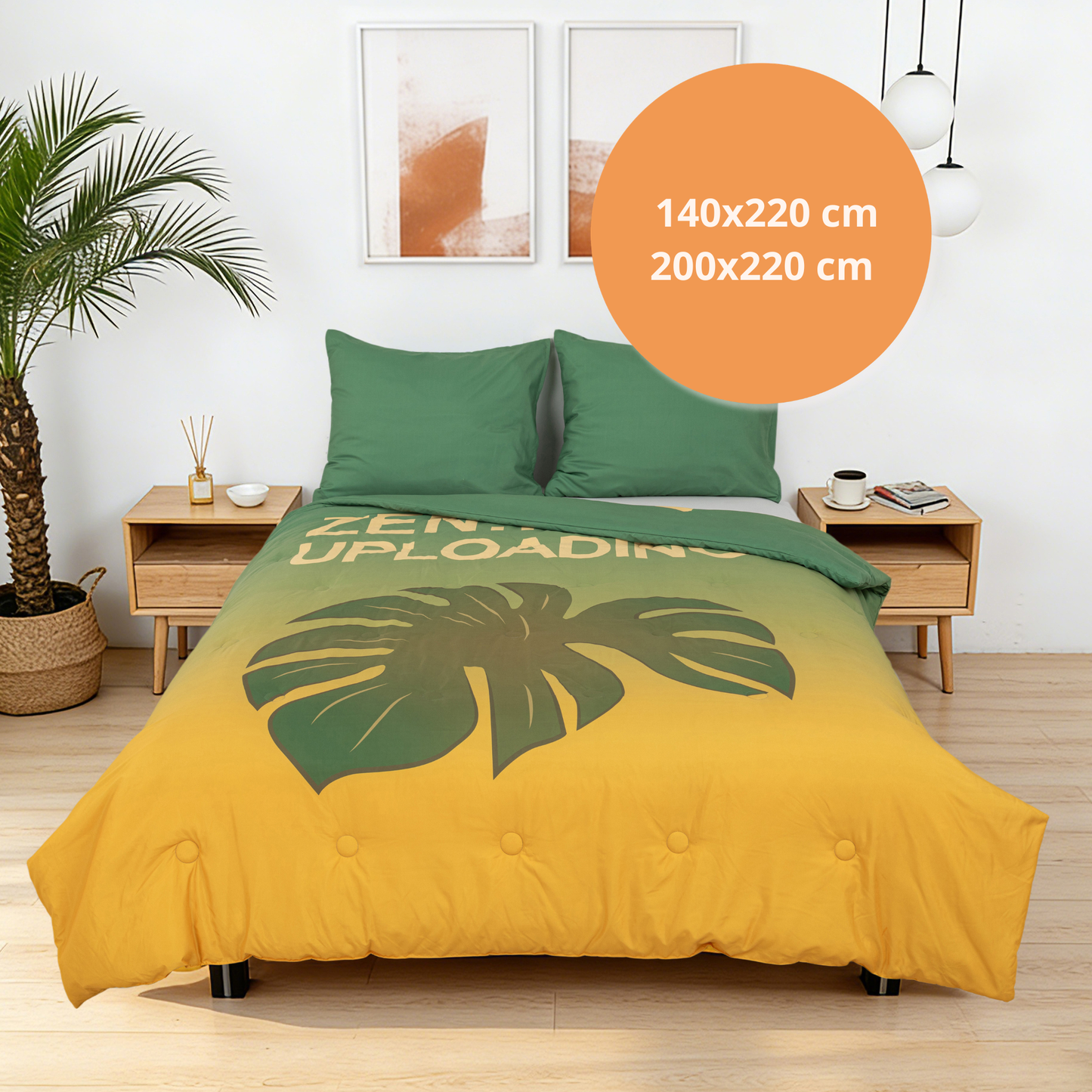 Take-it-Lazy - The Zen Dreamer - Het hoesloos dekbed zonder overtrek |vaste hoes |wasbaar